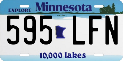 MN license plate 595LFN