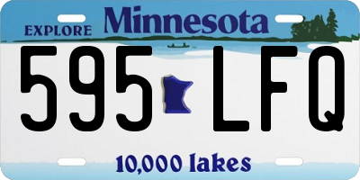 MN license plate 595LFQ
