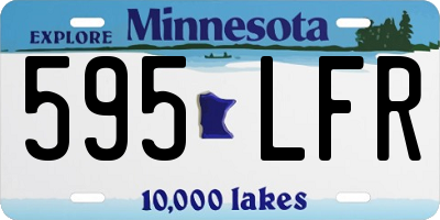 MN license plate 595LFR
