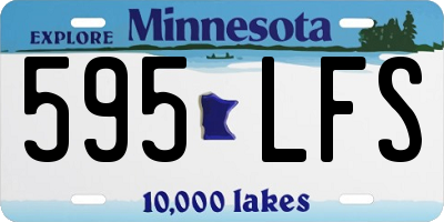 MN license plate 595LFS