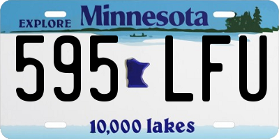 MN license plate 595LFU