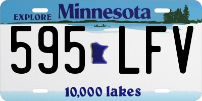 MN license plate 595LFV