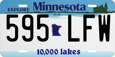 MN license plate 595LFW