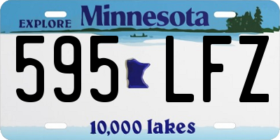 MN license plate 595LFZ