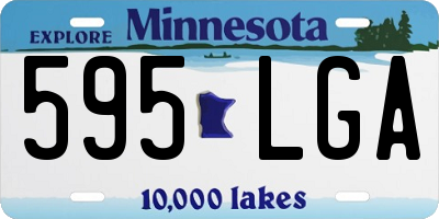 MN license plate 595LGA