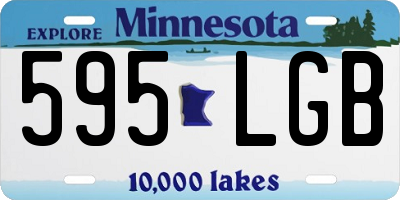 MN license plate 595LGB