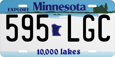 MN license plate 595LGC