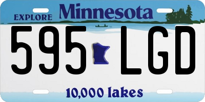 MN license plate 595LGD