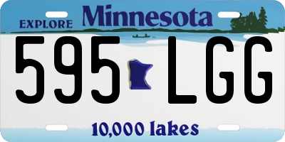 MN license plate 595LGG