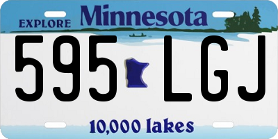 MN license plate 595LGJ