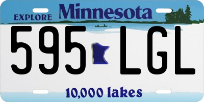 MN license plate 595LGL