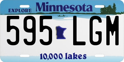 MN license plate 595LGM