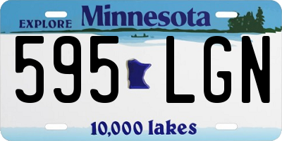 MN license plate 595LGN