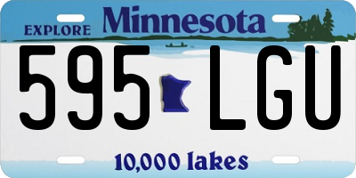 MN license plate 595LGU