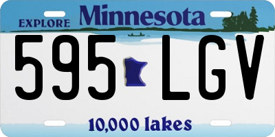 MN license plate 595LGV