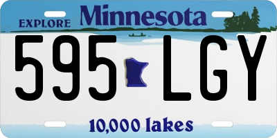 MN license plate 595LGY