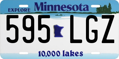 MN license plate 595LGZ