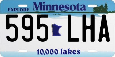 MN license plate 595LHA