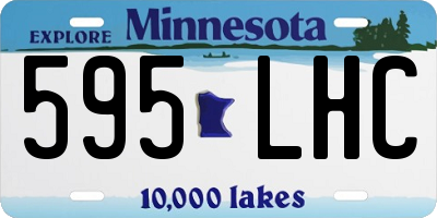 MN license plate 595LHC