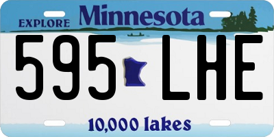 MN license plate 595LHE