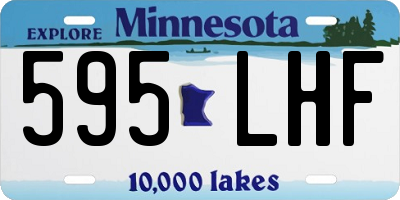 MN license plate 595LHF