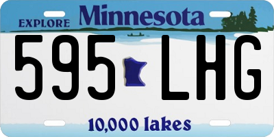 MN license plate 595LHG