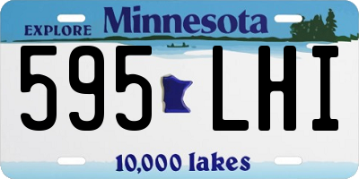 MN license plate 595LHI