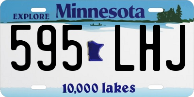 MN license plate 595LHJ