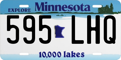 MN license plate 595LHQ