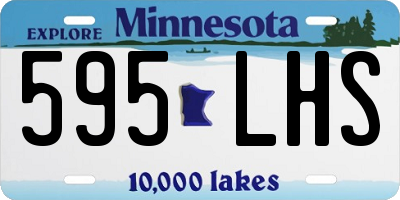 MN license plate 595LHS