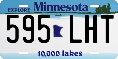 MN license plate 595LHT