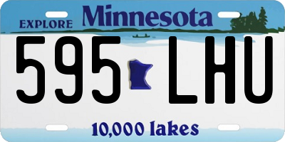 MN license plate 595LHU