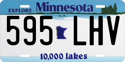 MN license plate 595LHV