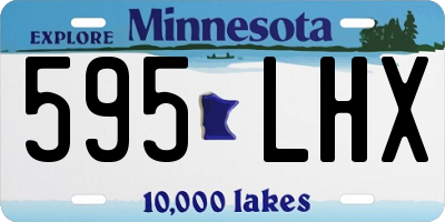 MN license plate 595LHX