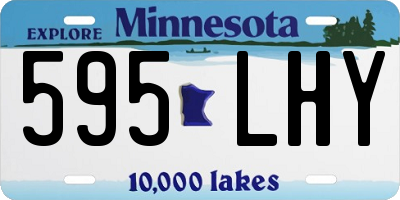 MN license plate 595LHY