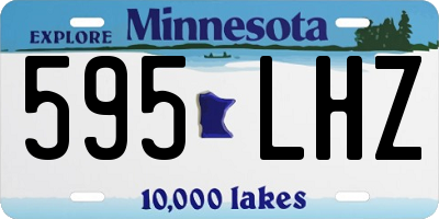 MN license plate 595LHZ