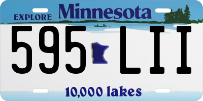 MN license plate 595LII
