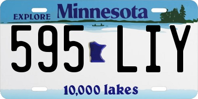 MN license plate 595LIY