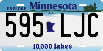 MN license plate 595LJC