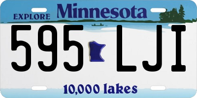 MN license plate 595LJI