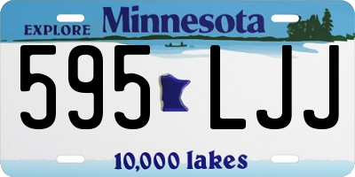 MN license plate 595LJJ
