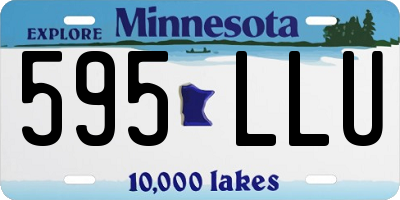 MN license plate 595LLU