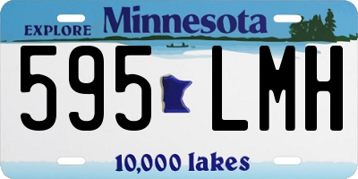 MN license plate 595LMH