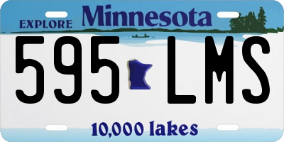 MN license plate 595LMS