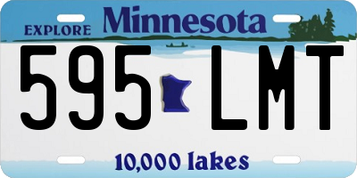 MN license plate 595LMT