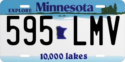 MN license plate 595LMV