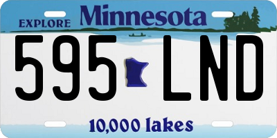 MN license plate 595LND