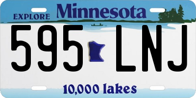MN license plate 595LNJ