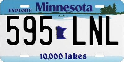 MN license plate 595LNL