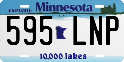 MN license plate 595LNP